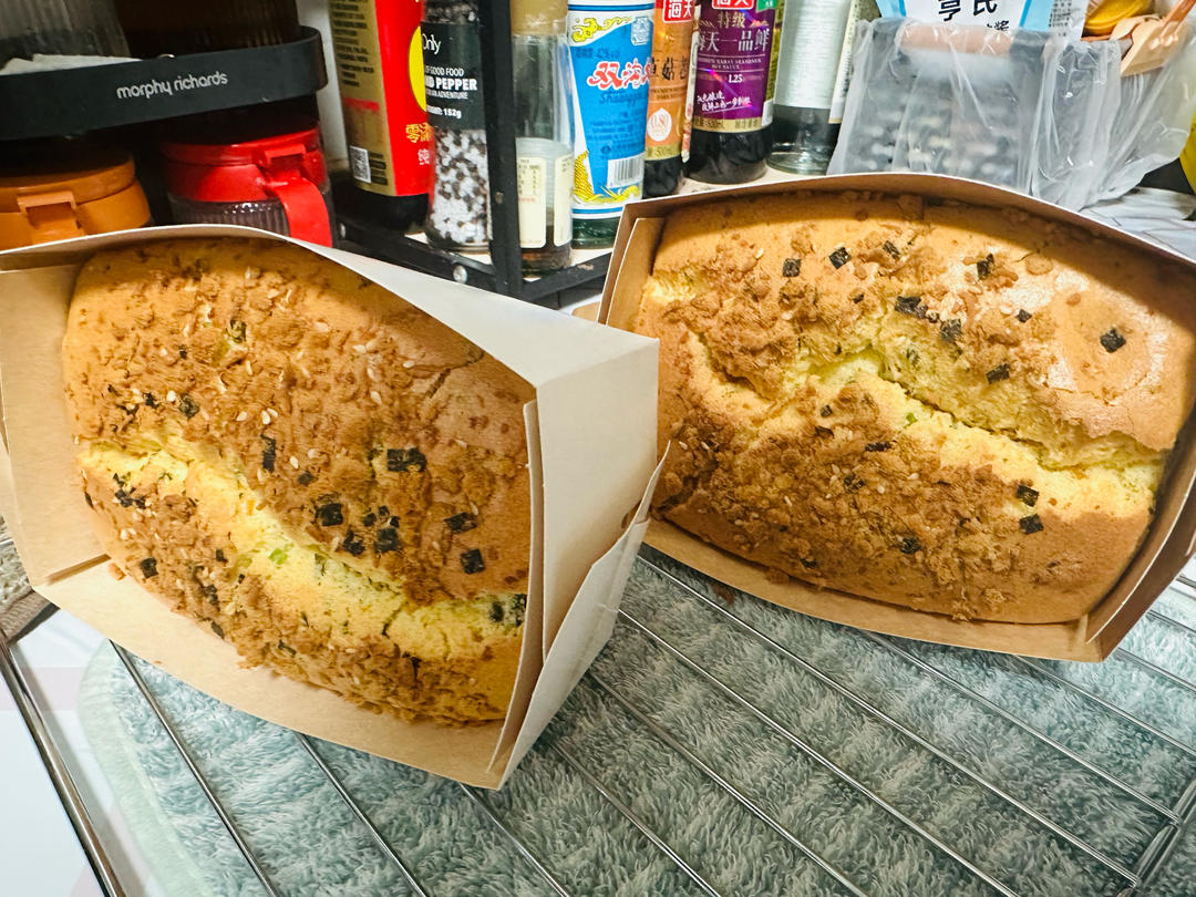 金枕蛋糕 香葱肉松