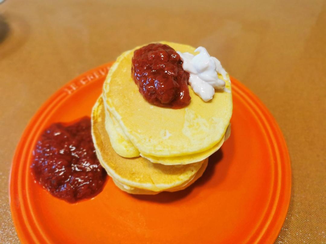 基础早餐热松饼（+全麦黑麦版）