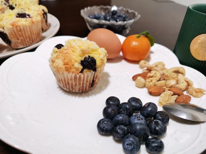 爆浆蓝莓麦芬 | PH大师的金宝酥粒顶