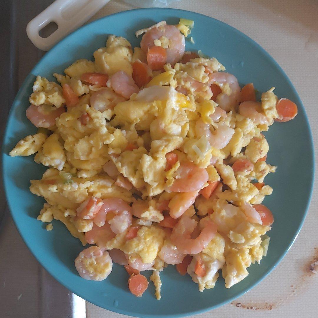 鲜香嫩滑的 虾仁滑蛋