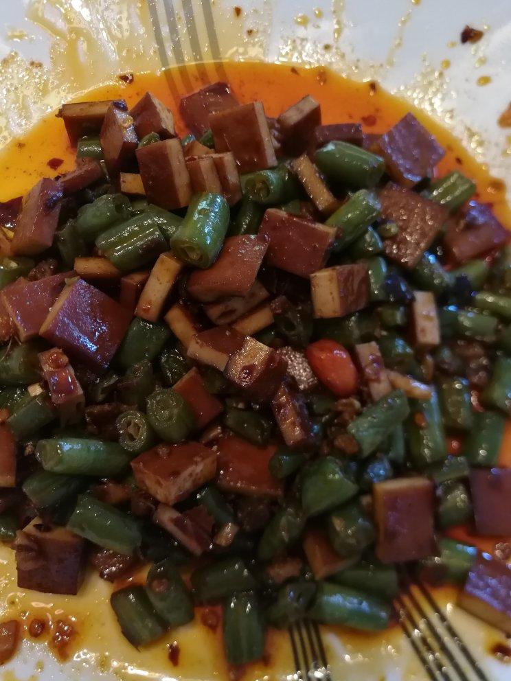 肉末豆干炒四季豆