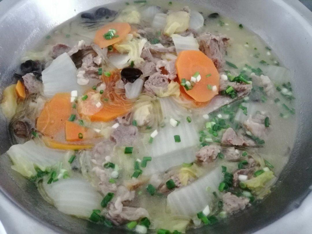 白菜粉丝羊肉汤