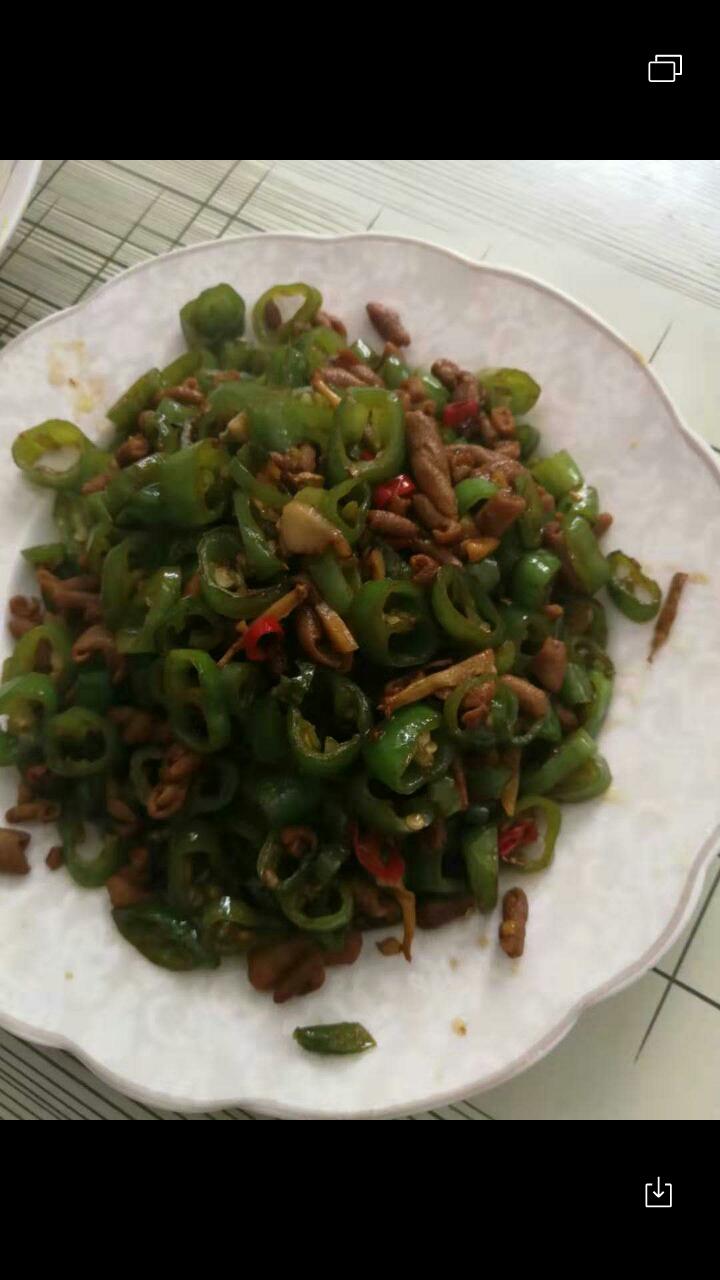鸡肠炒辣椒的做法