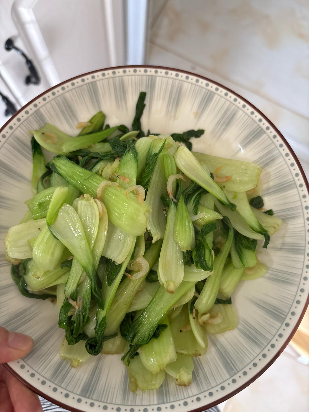 虾皮炒油菜