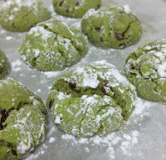 抹茶奶酪巧克力曲奇 Matcha Cream Cheese Choc Cookies