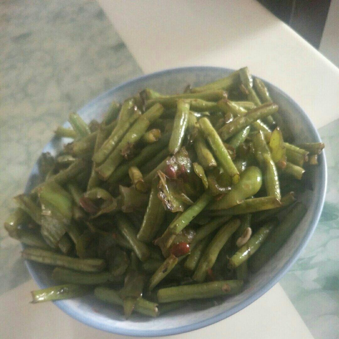 四季豆炒辣椒