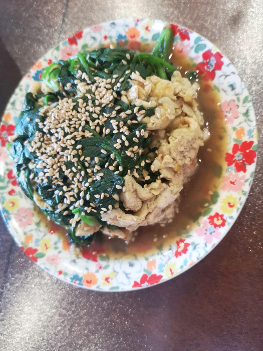 健康低脂凉拌菜—菠菜可以这样吃