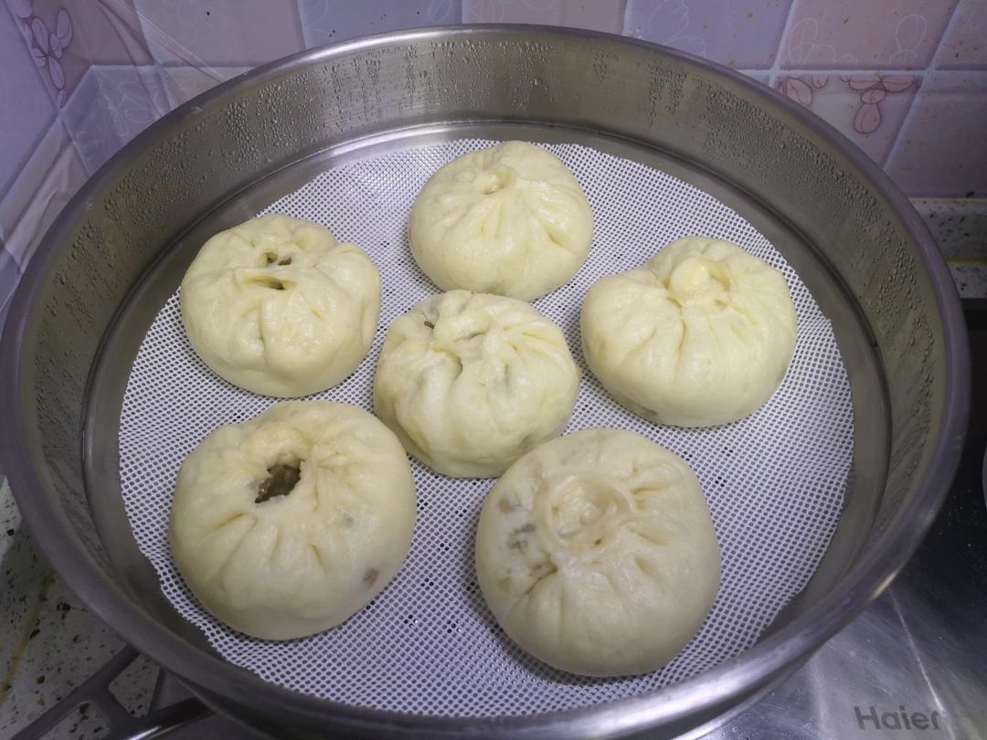 青椒茄子包子（完美包子皮，复刻包子店）