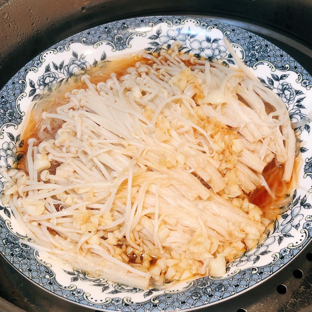 蒜蓉蒸金针菇