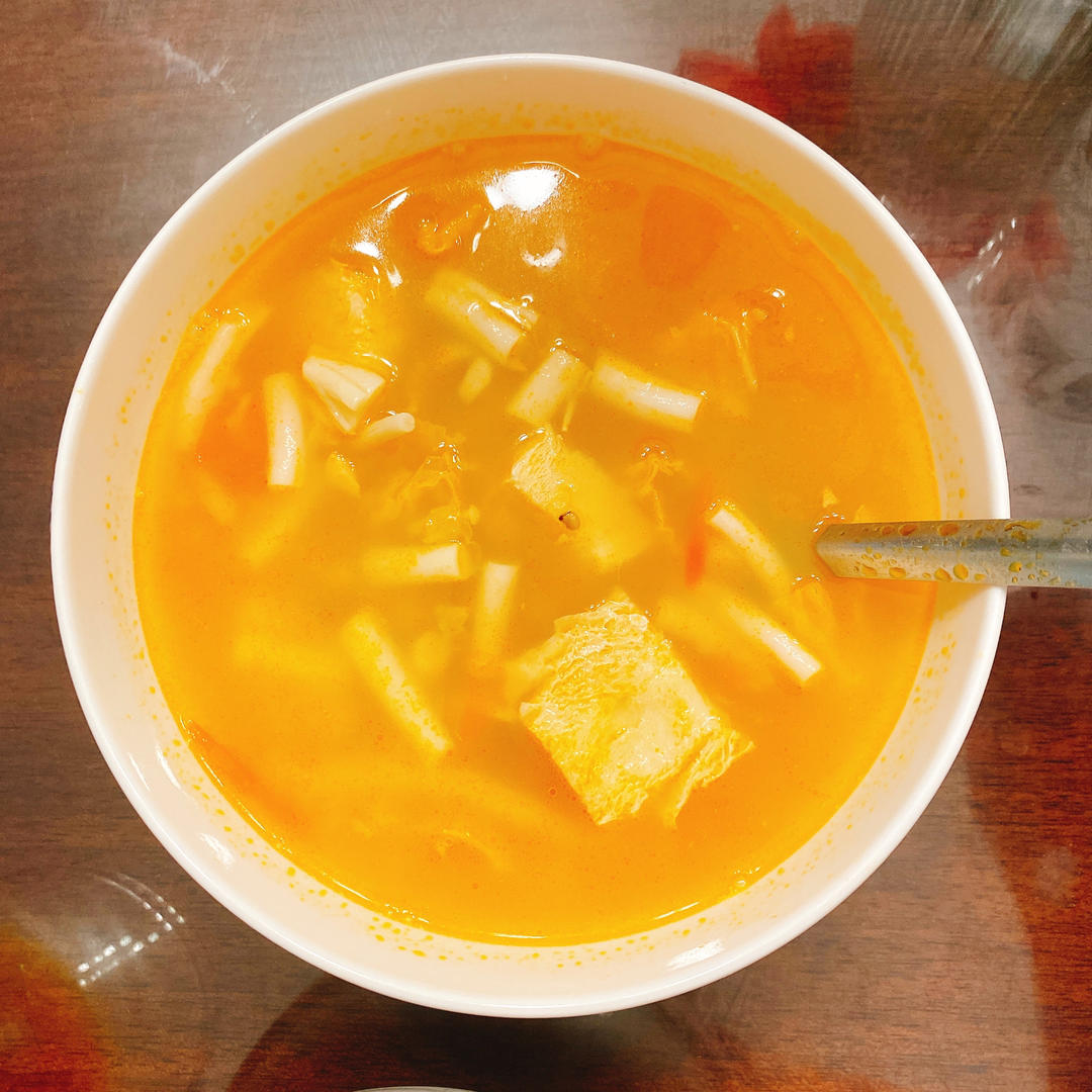 巨鲜美番茄蘑菇蛋汤