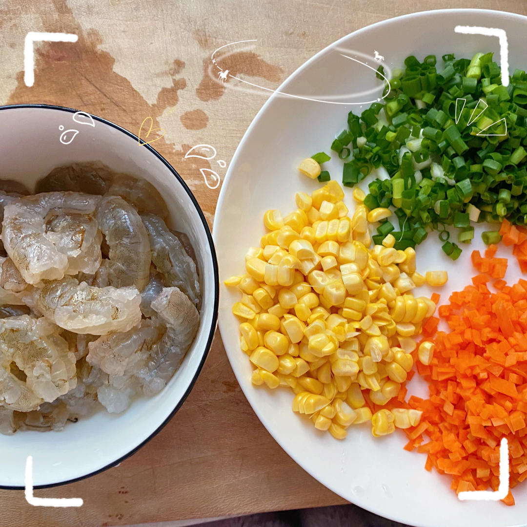 胡萝卜鲜虾饼