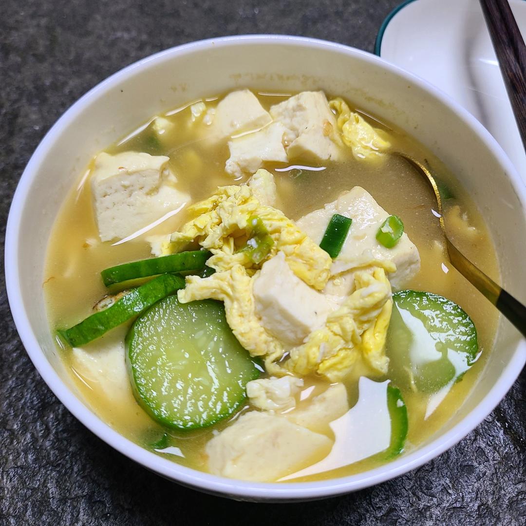 减脂黄瓜豆腐汤（转）