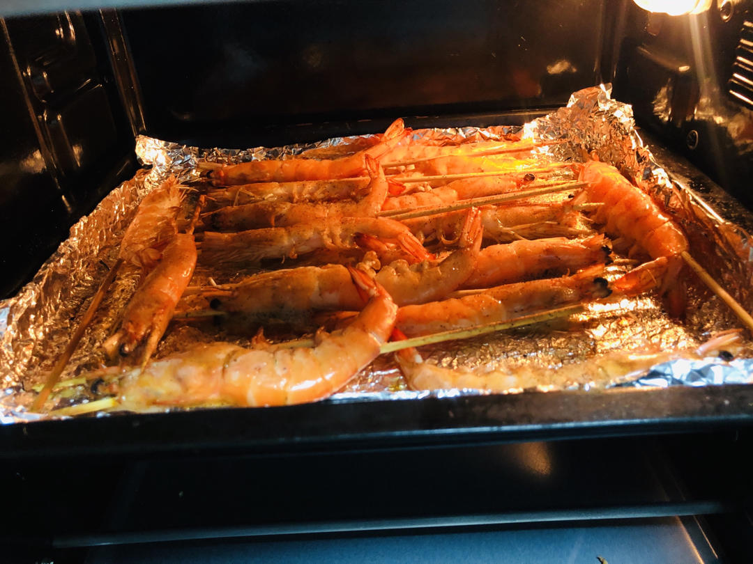 在家也能做出日料店的盐烤大虾~