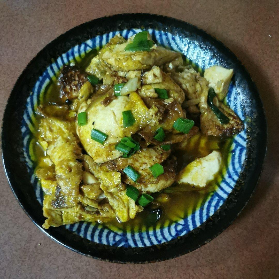 焖煎豆腐