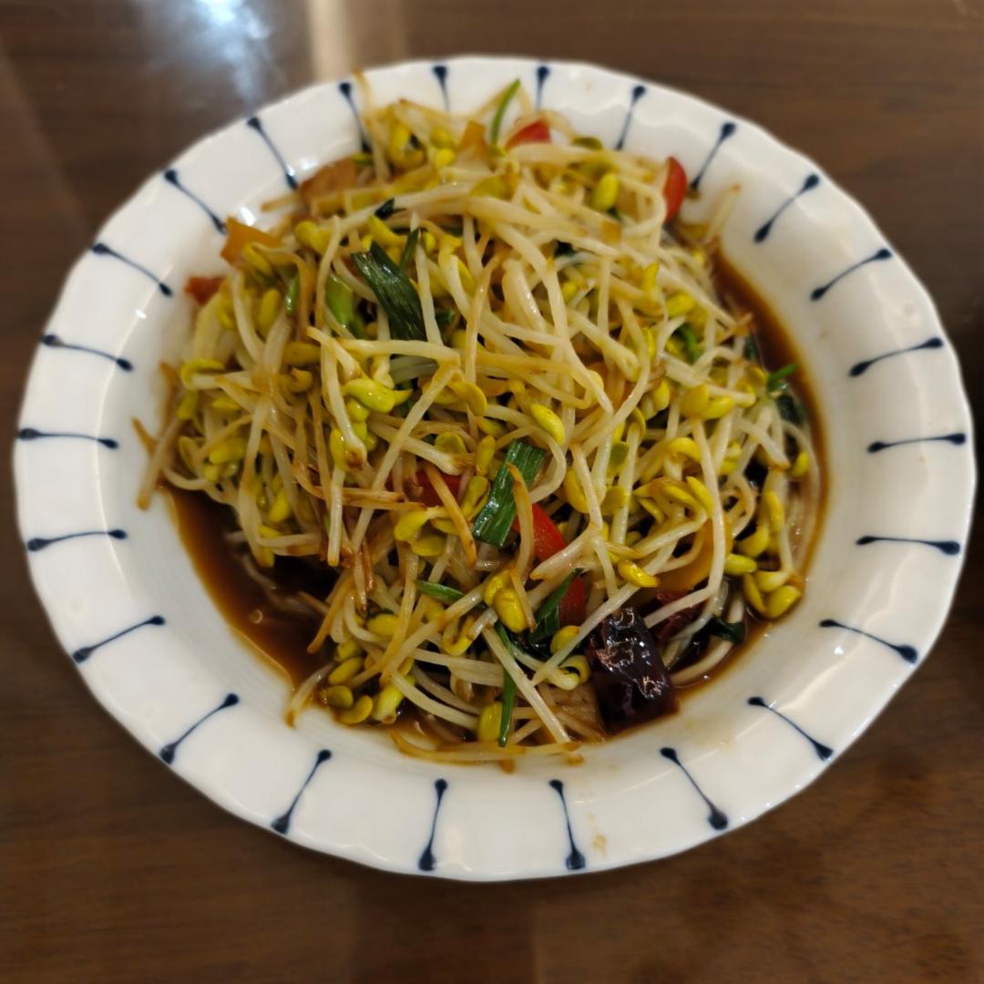 炝炒黄豆芽｜减脂下饭菜