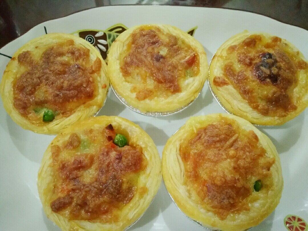 厨房小白版蛋挞皮披萨