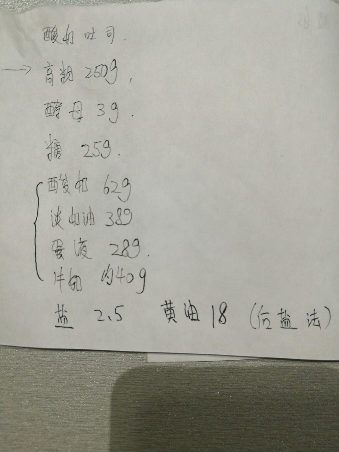 纯奶手撕吐司的做法 步骤1