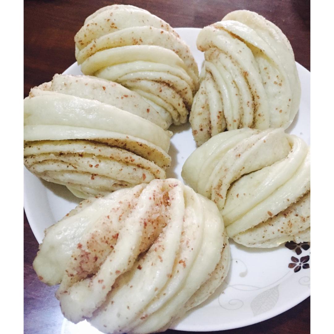 芝麻盐全麦花卷——香喷喷的早餐