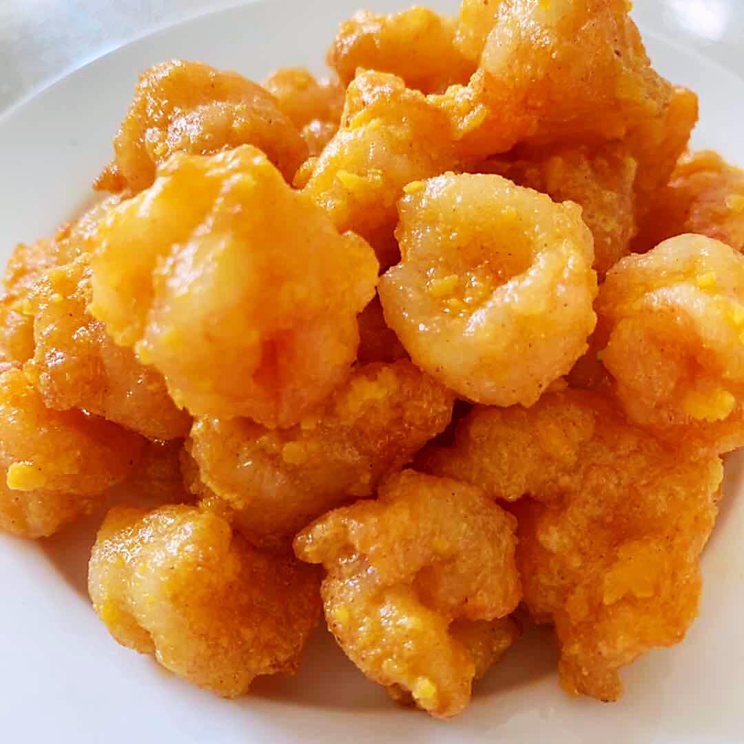 蛋黄焗虾球的做法 步骤13