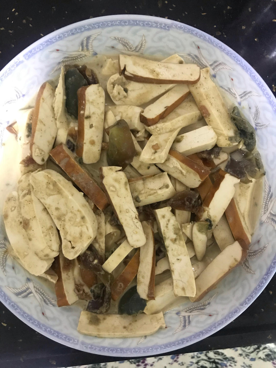 皮蛋豆腐干