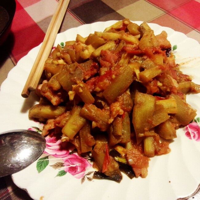 西红柿烧茄子