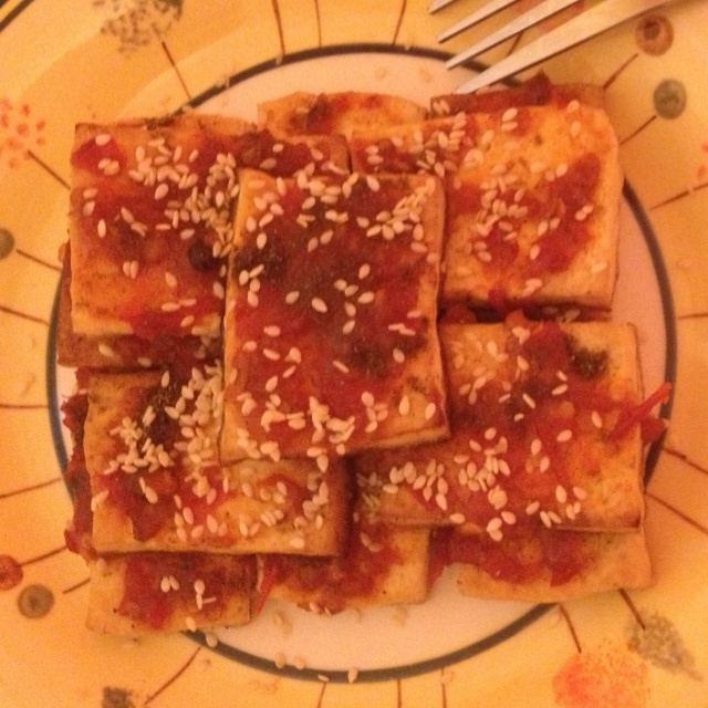 家常煎豆腐
