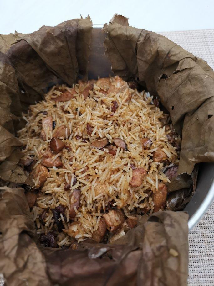 软糯清香荷叶饭