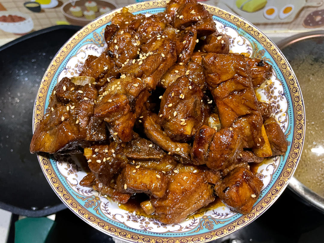 糖醋排骨/糖醋小排（不放油）（12345口诀做出正宗上海本帮）