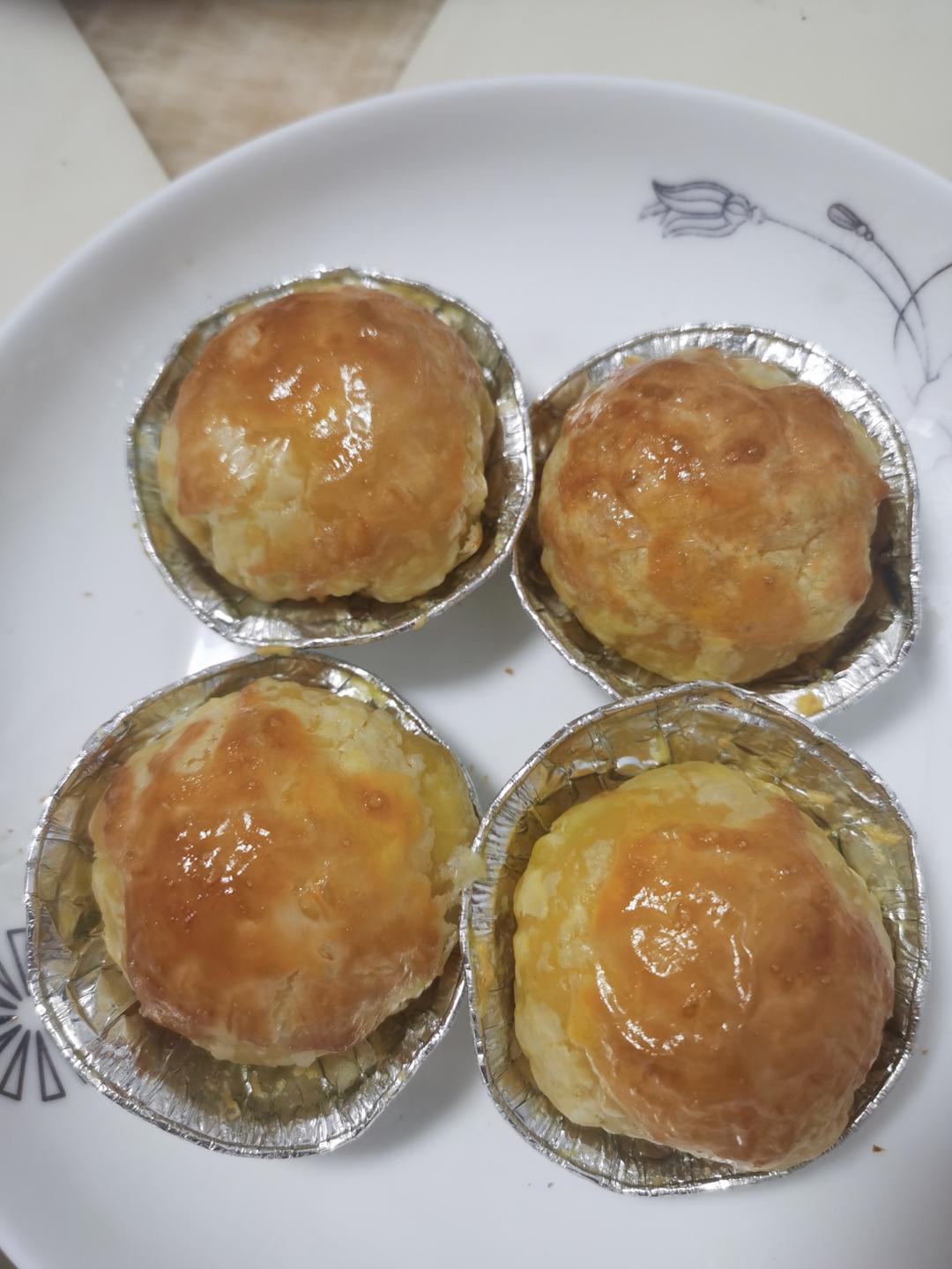 有空气炸锅就能做的小点心「酥皮汤圆」蛋挞皮与汤圆的完美结合👍👍👍