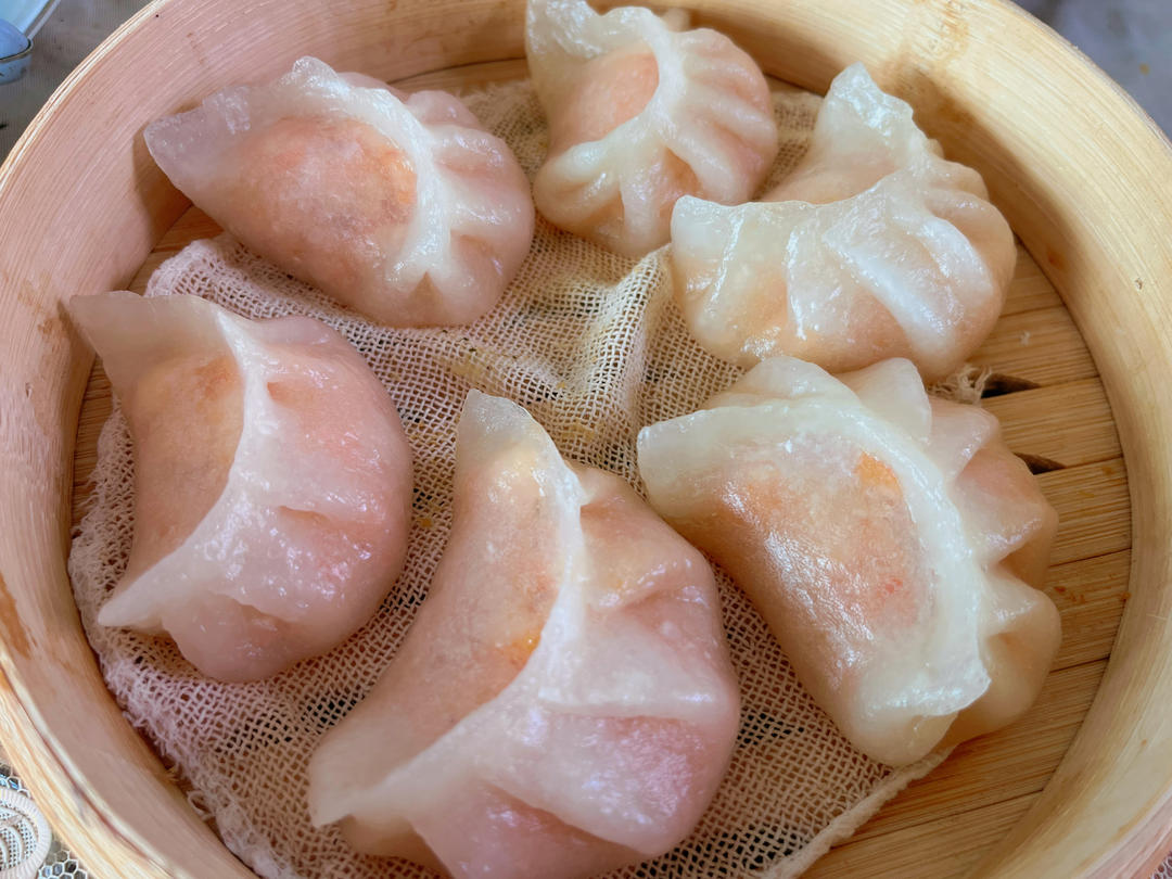 弯梳虾饺