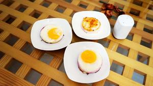 洋葱圈煎蛋的做法 步骤2