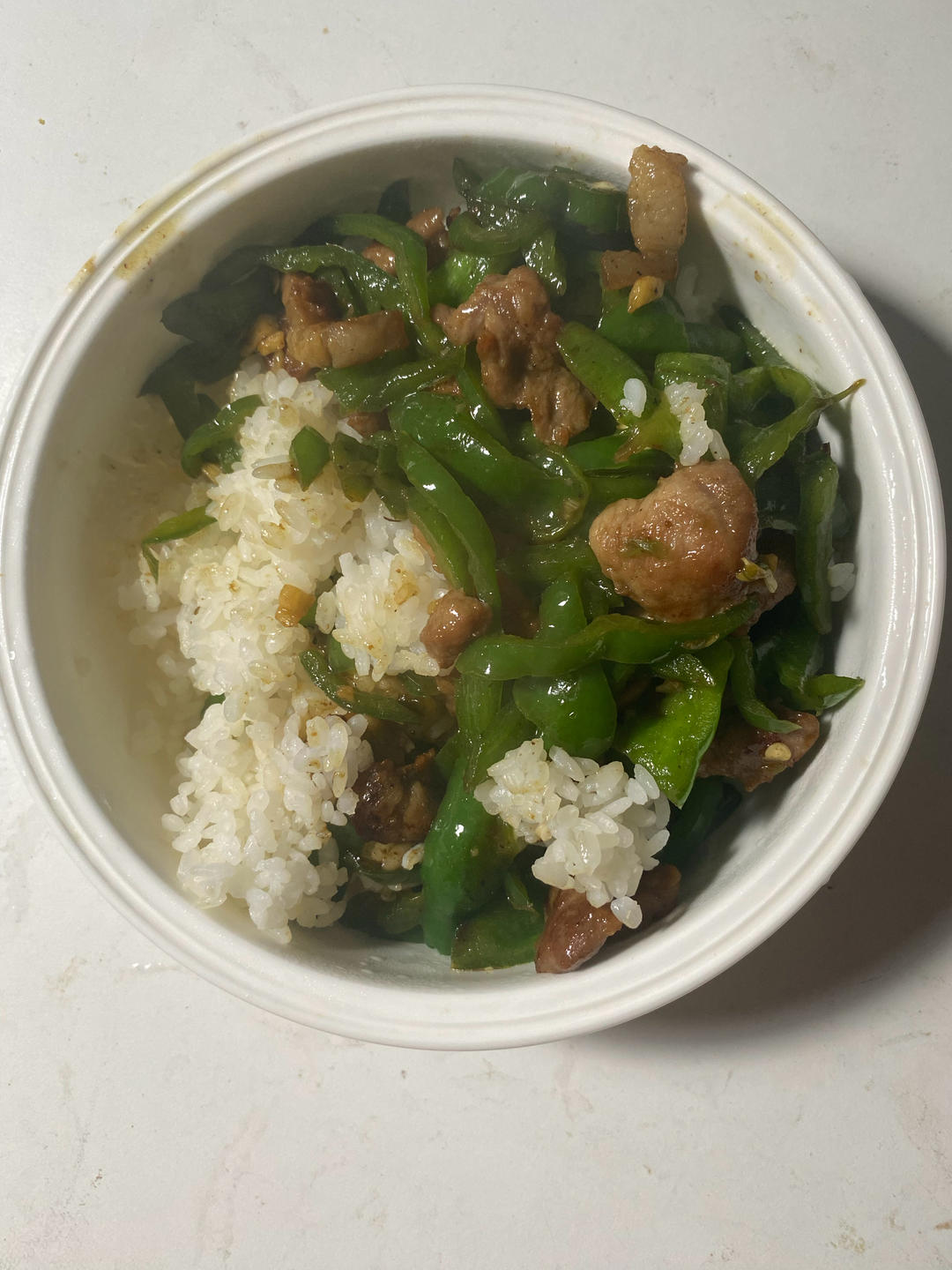 ‼️好吃到舔盘的青椒肉丝盖浇饭