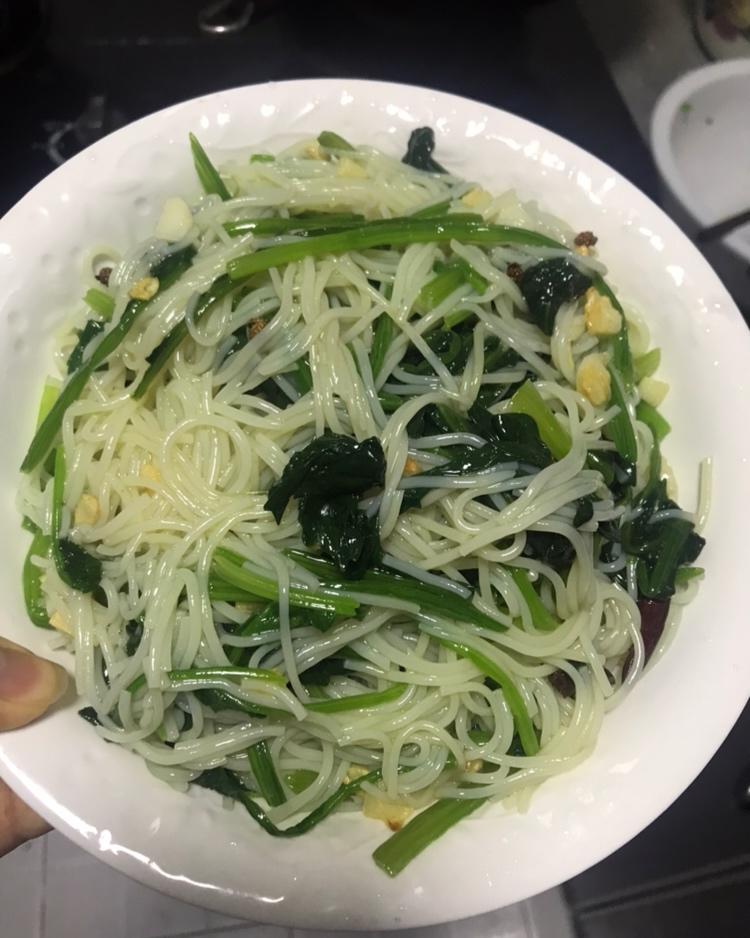 凉拌菠菜粉丝