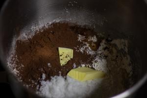 法芙娜巧克力流心/巧克力豆橙皮丁贝果的做法 步骤1