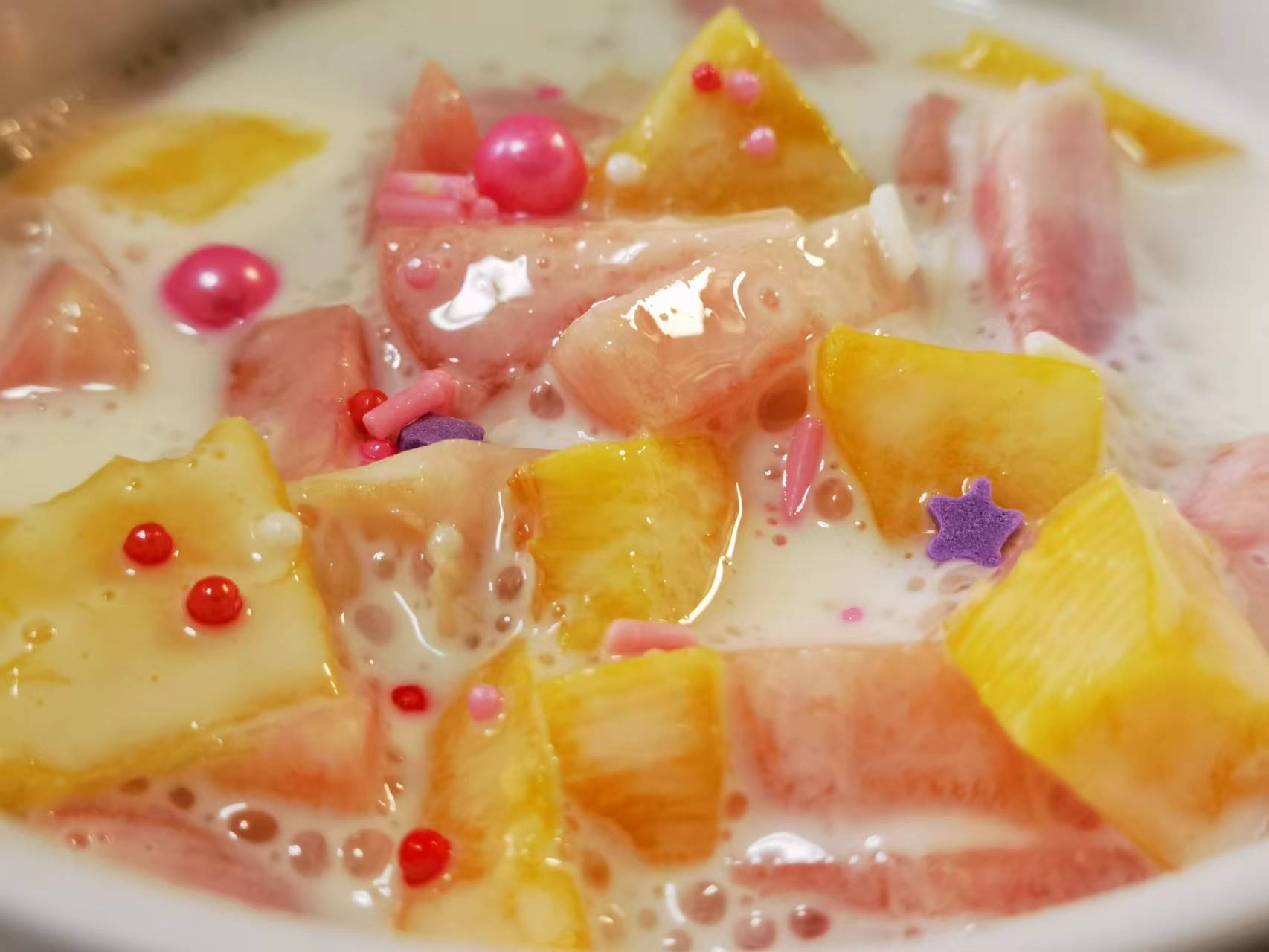 果乐的水果捞冰棒的做法