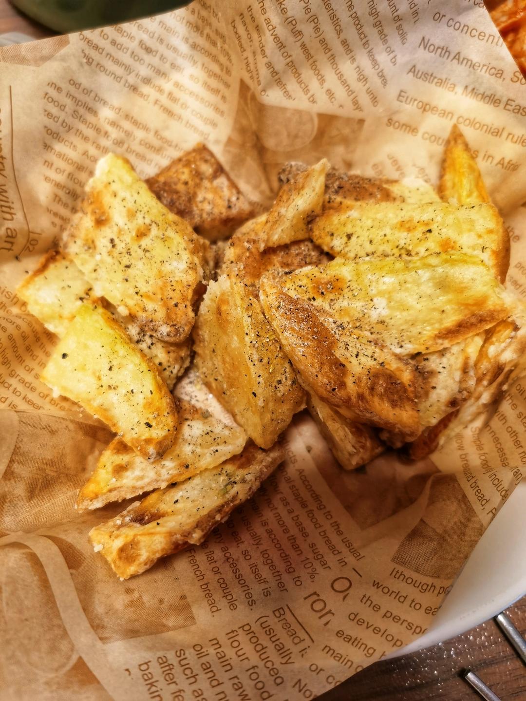 0失败！超简单！很省油！空气炸锅版薯条，现做现吃哦