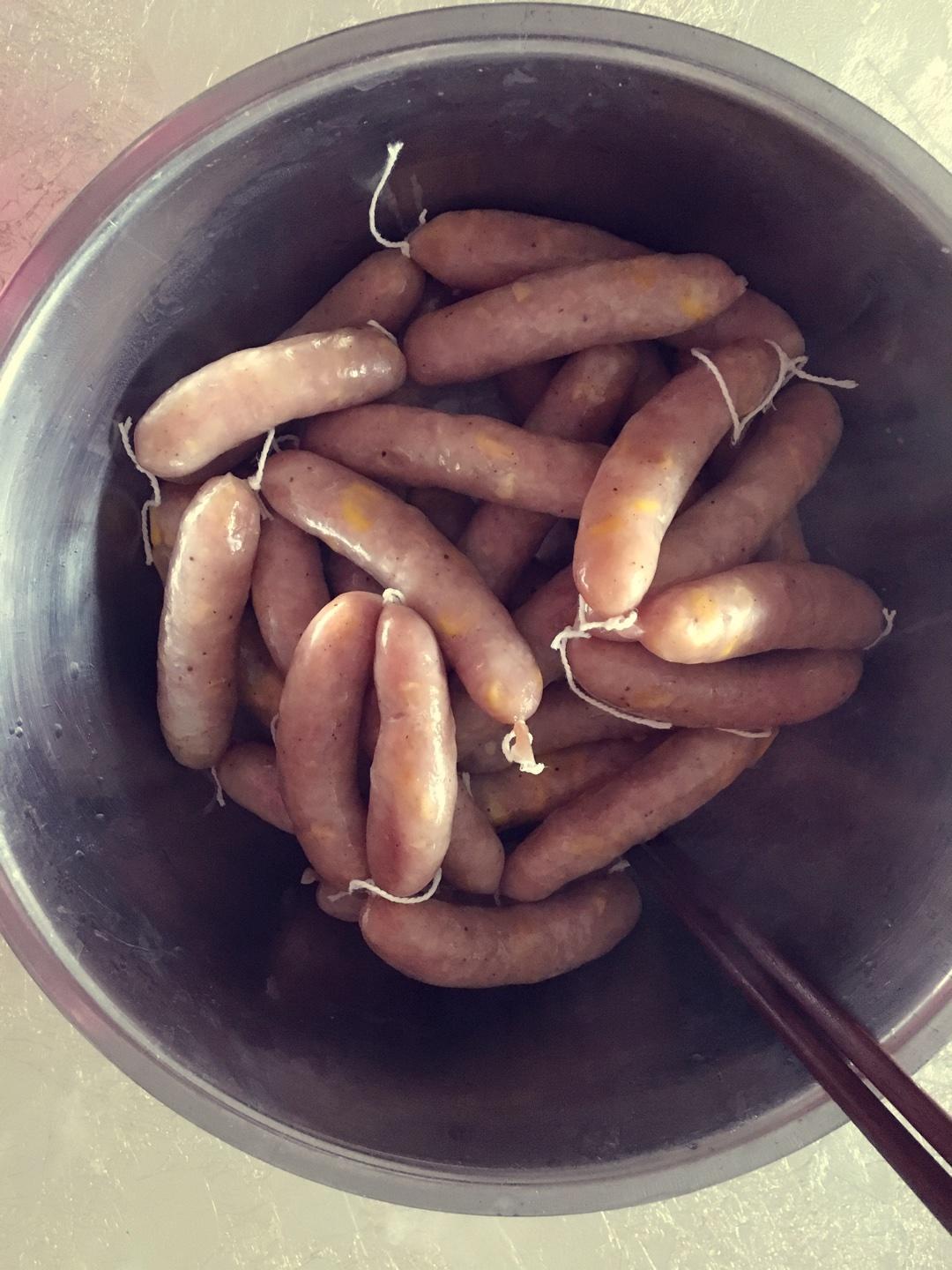 自制玉米火腿肠