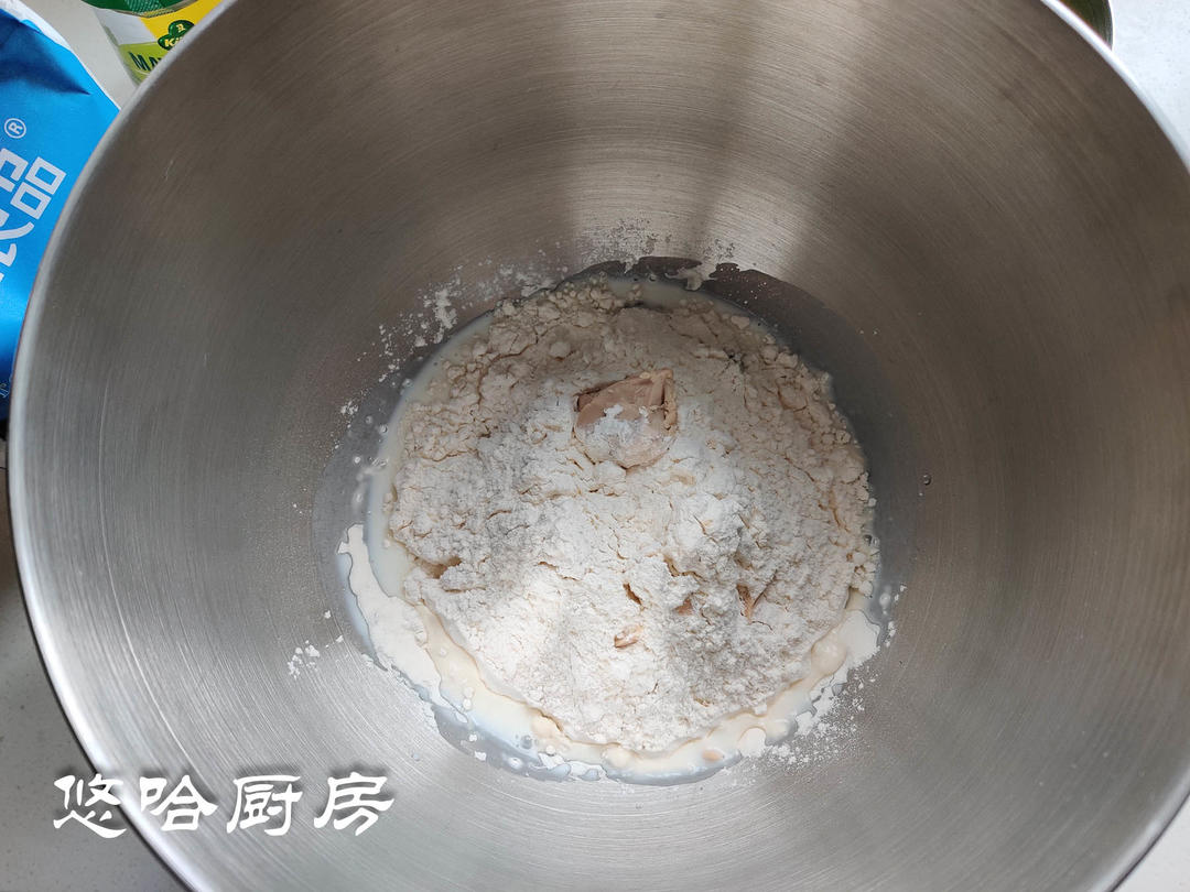 纯奶手撕吐司的做法 步骤1