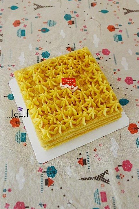 日式豆乳盒子蛋糕