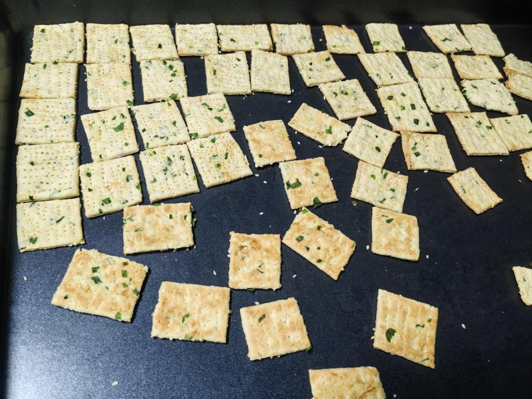 无糖低油·香葱苏打饼干（低脂养胃）❗️香香脆脆超简单0失败