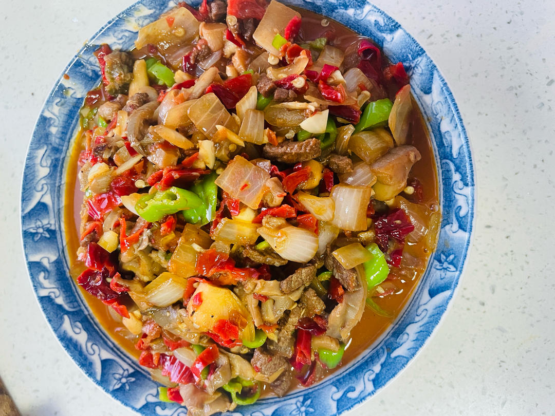 辣皮子蘑菇肉