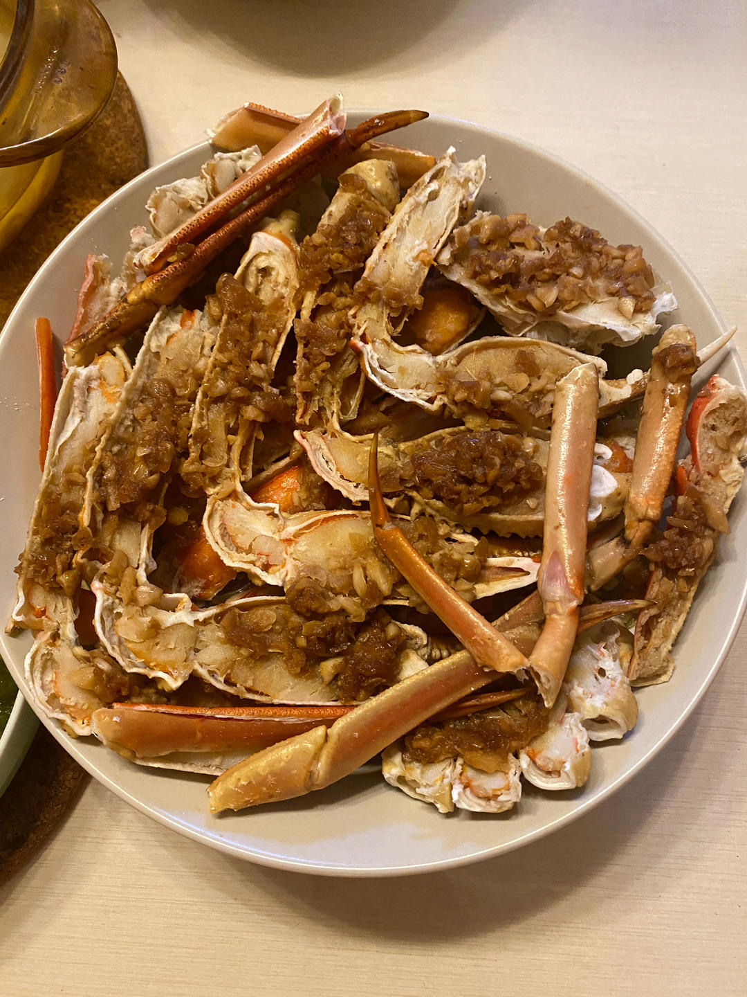 蒜蓉粉丝帝王蟹腿