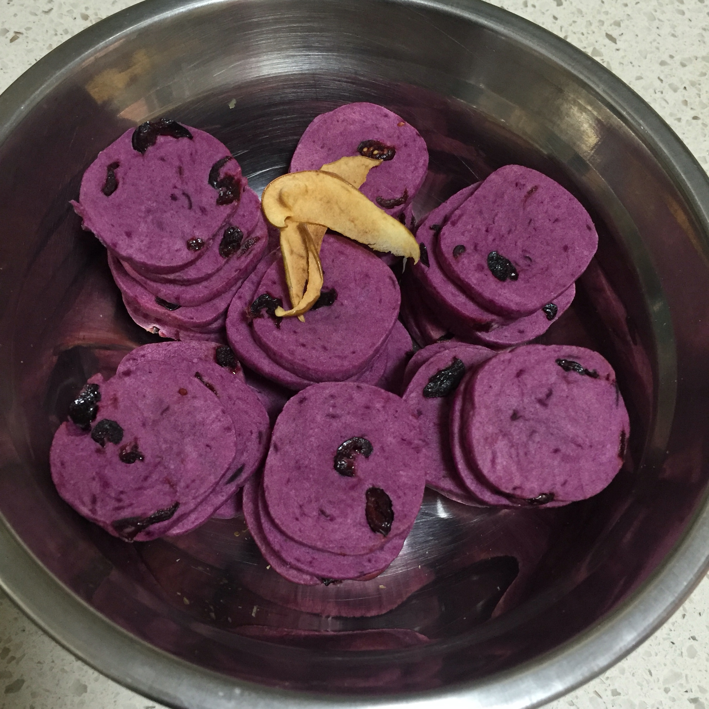 紫薯蔓越梅饼干的做法