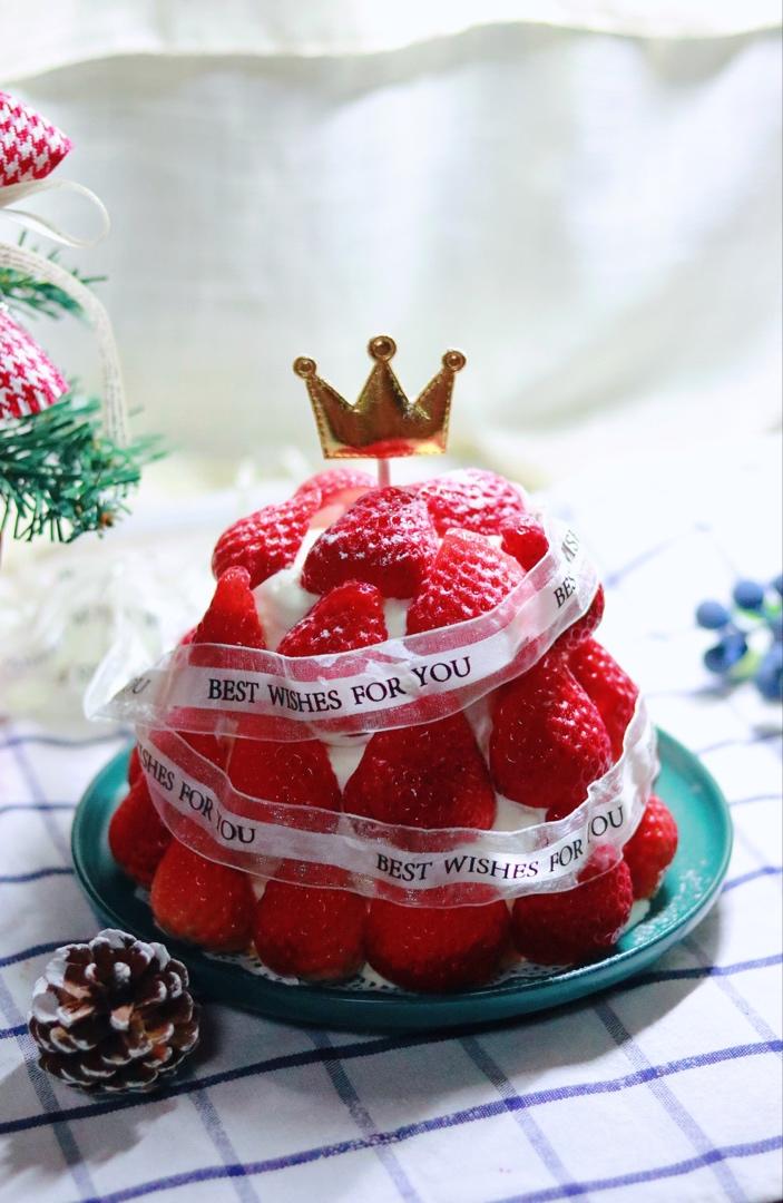 火热圣诞草莓塔