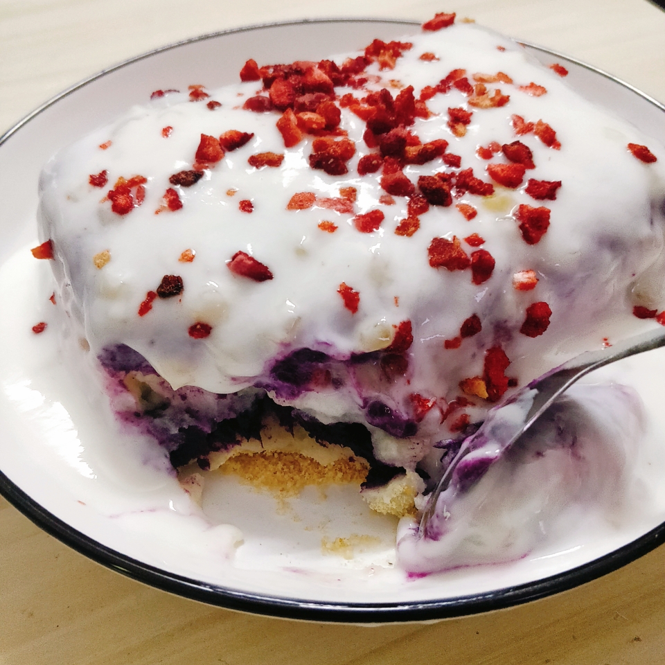 紫薯酸奶蛋糕