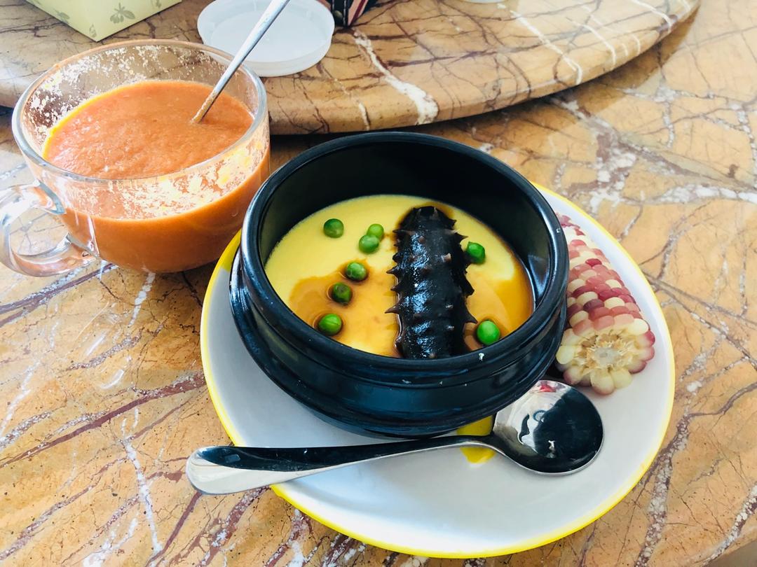 yll_做的海参鸡蛋羹