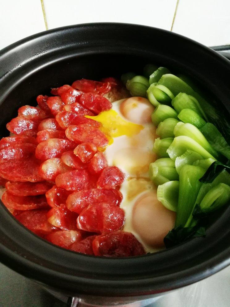 香喷喷的🍲腊肠煲仔饭（砂锅版）超简单神速