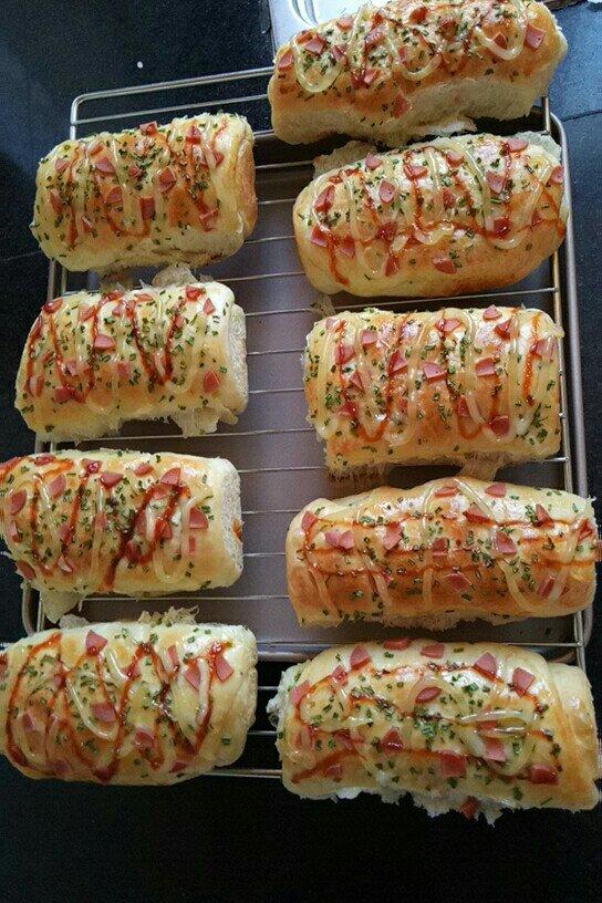 香葱火腿肉松面包