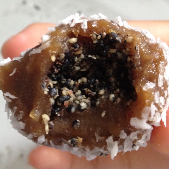 双味豆沙糯米糍