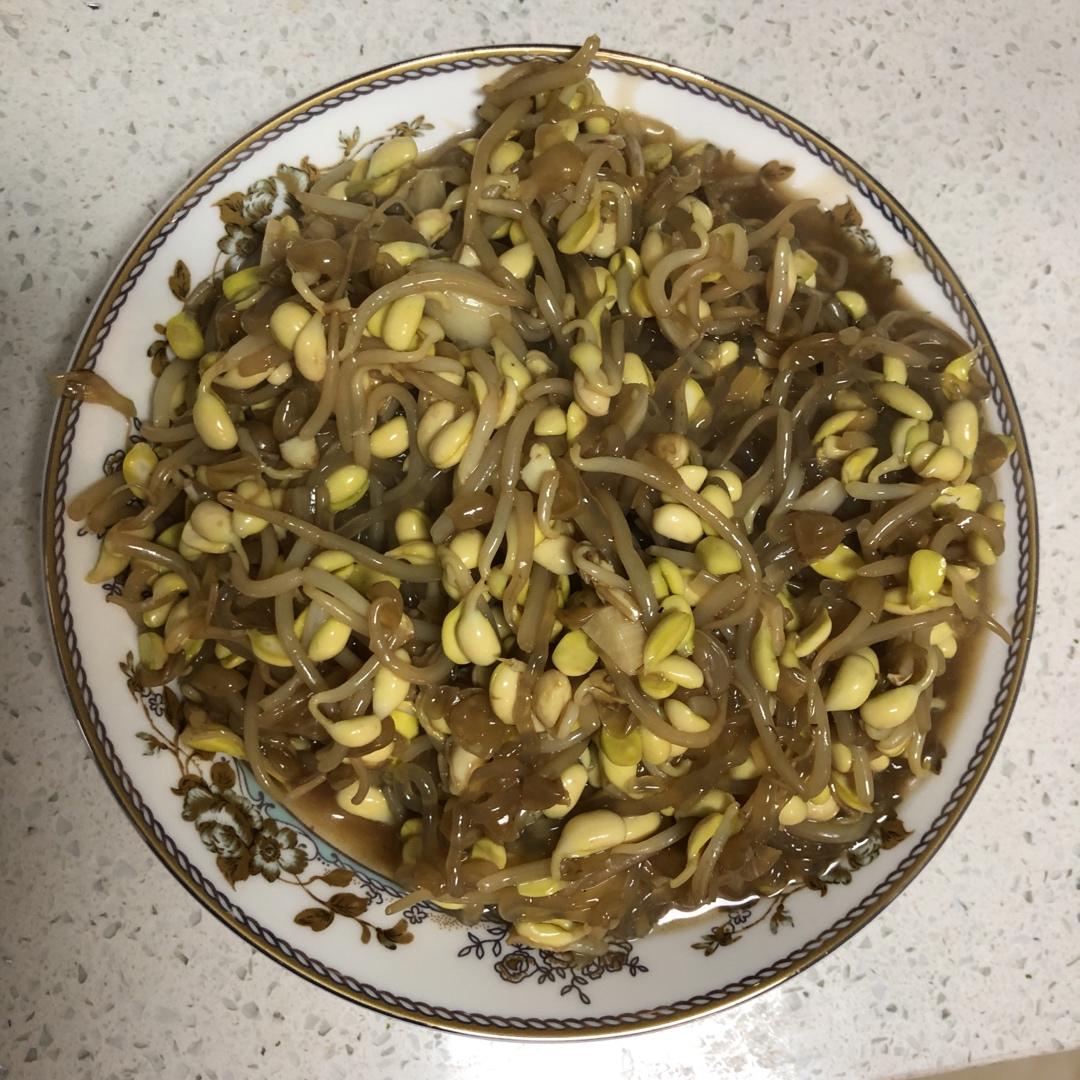 素炒黄豆芽